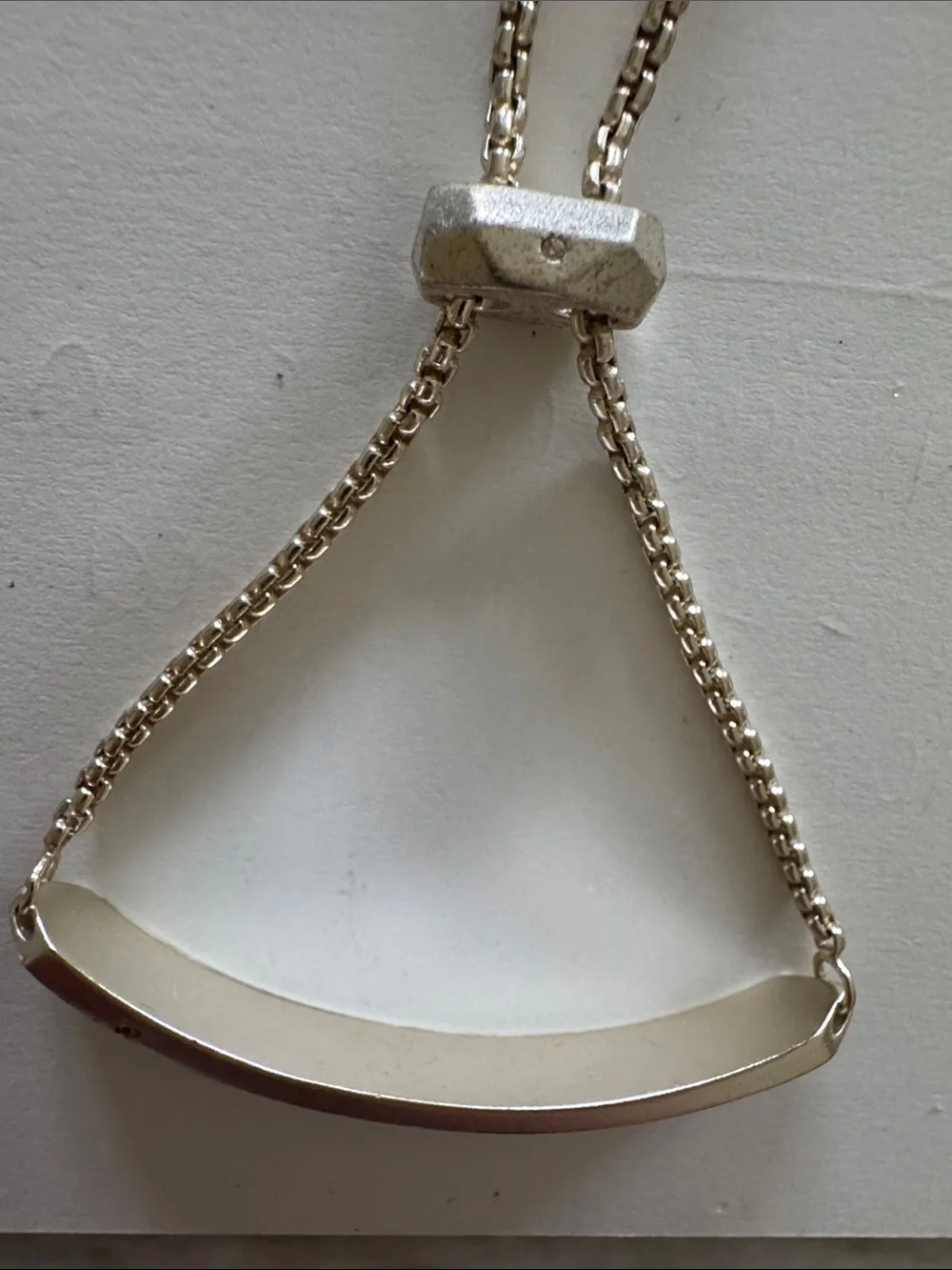 Adjustable gold-Tone Slider Bracelet with Bar Accent
